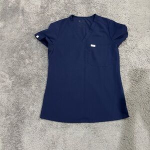 XXS FIGS Navy Blue Scrub Top